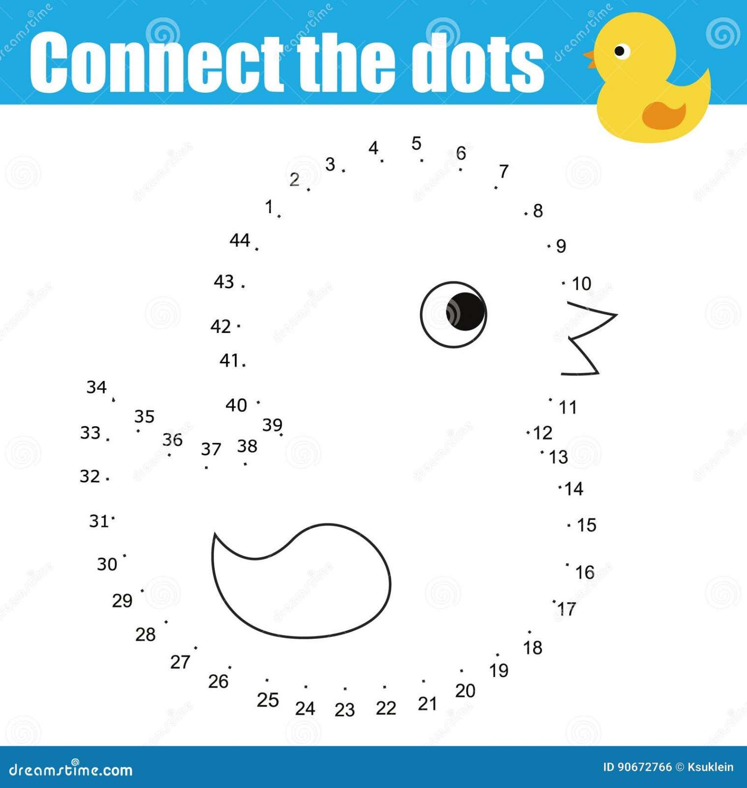 Connect the Dots by Numbers Children Educational Game