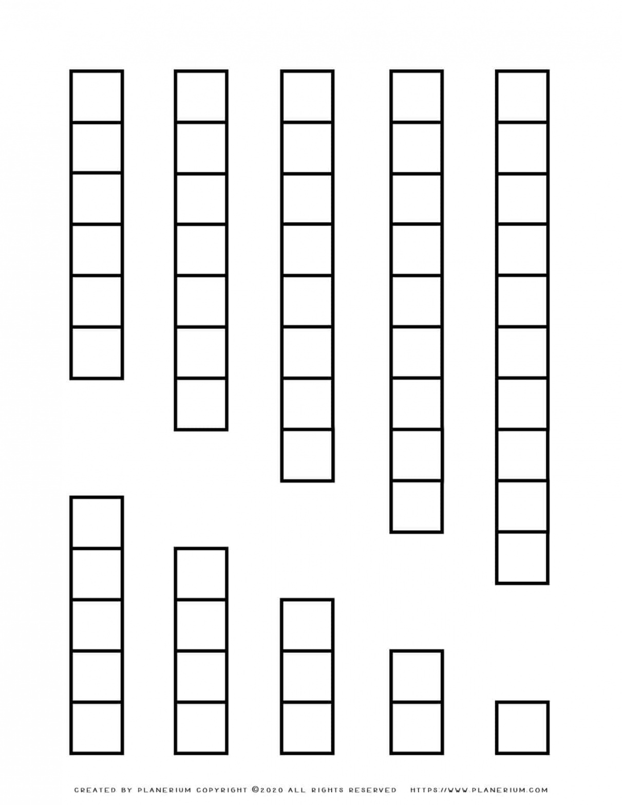 Cuisenaire Rods -0  Free Printable  Planerium