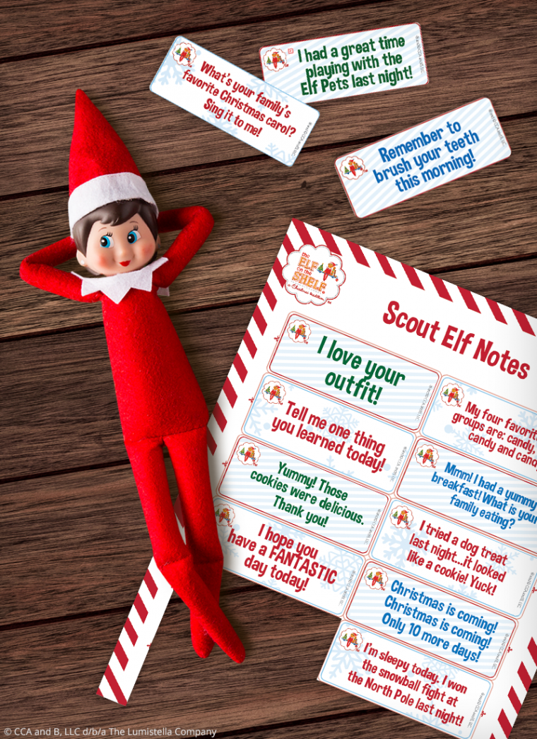 Download Free Printable Elf on the Shelf Notes  The Elf on the Shelf