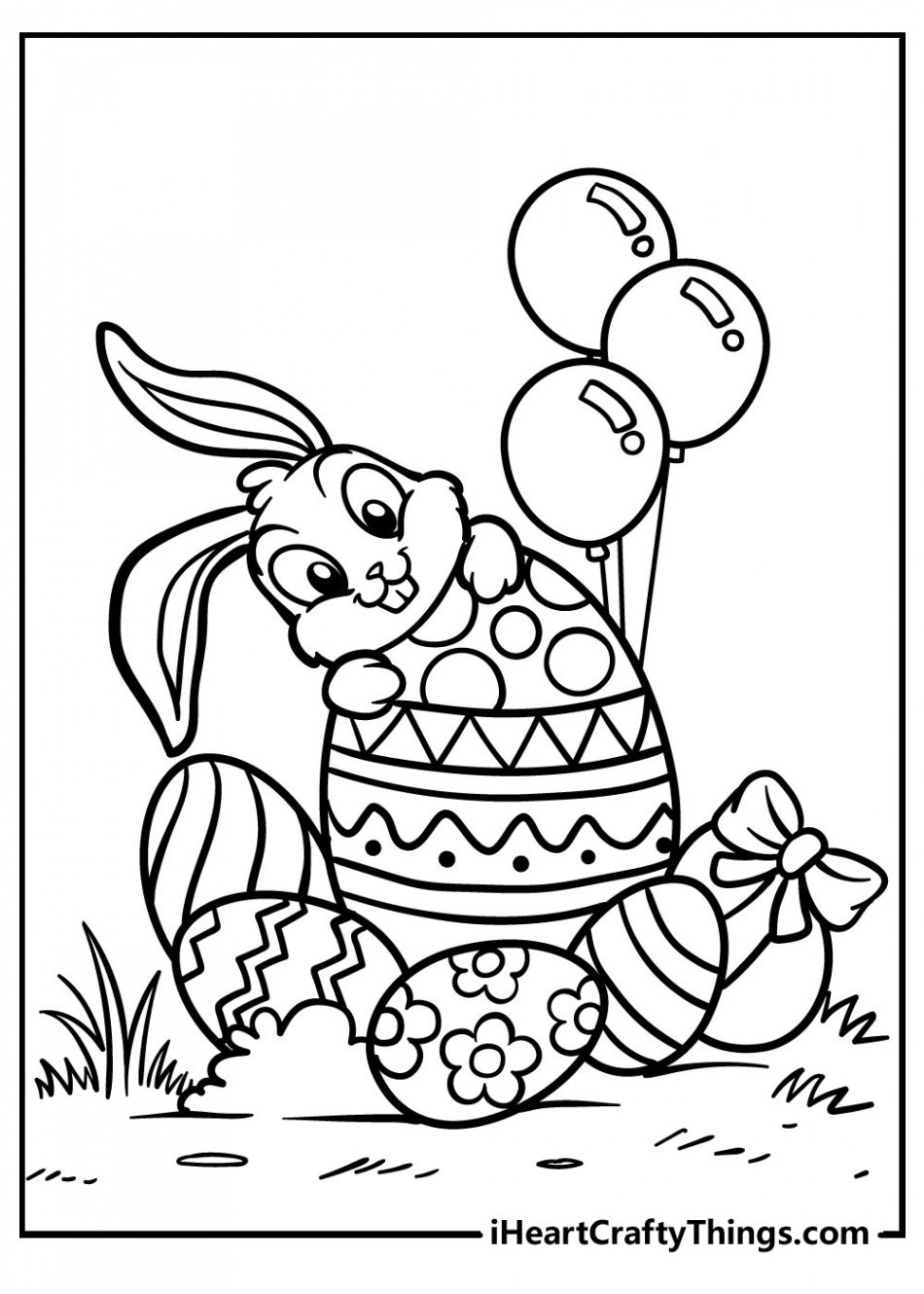 Easter Bunny Coloring Pages (% Free Printables)