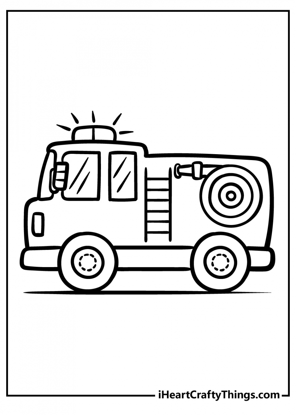 Fire Truck Coloring Pages (% Free Printables)