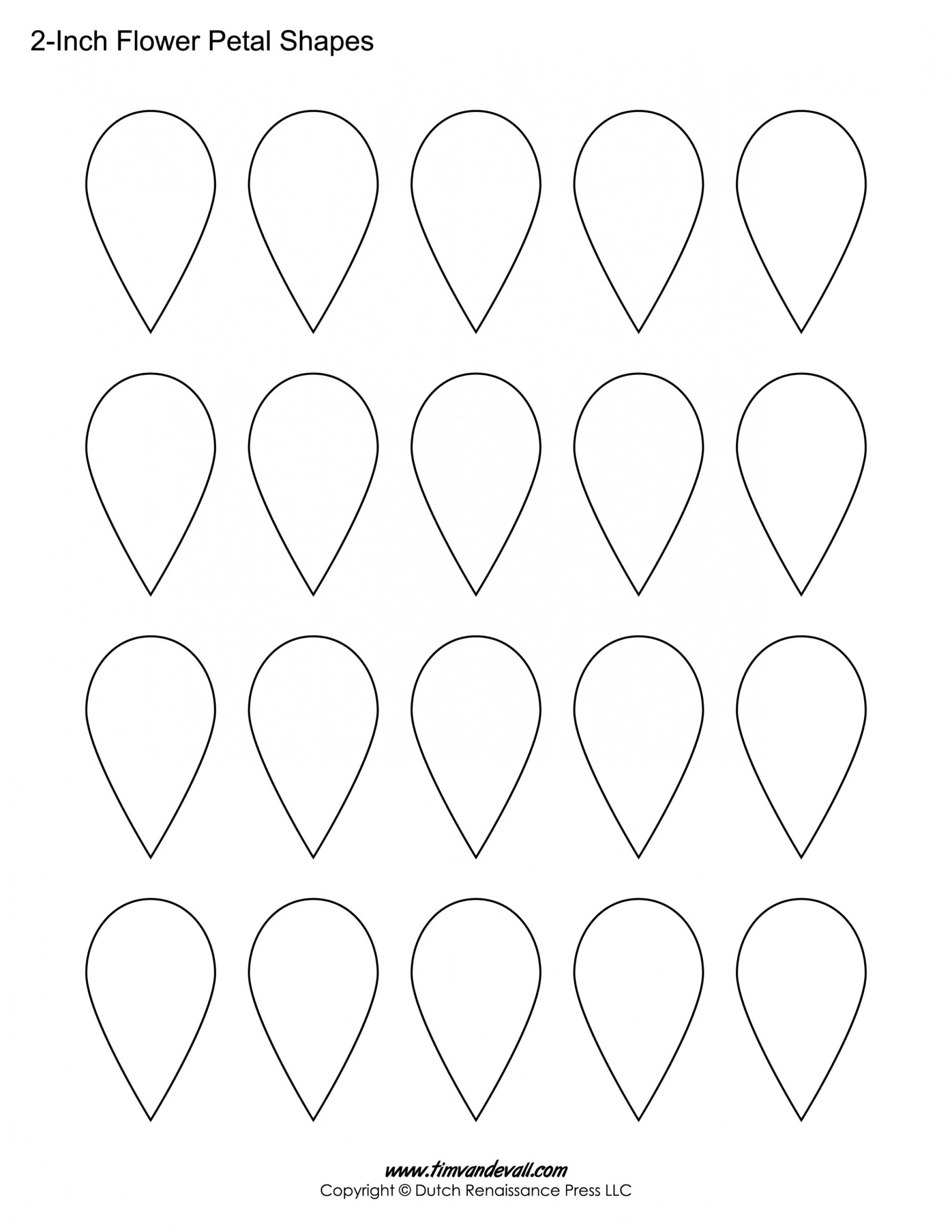 Flower Petal Templates – Tim