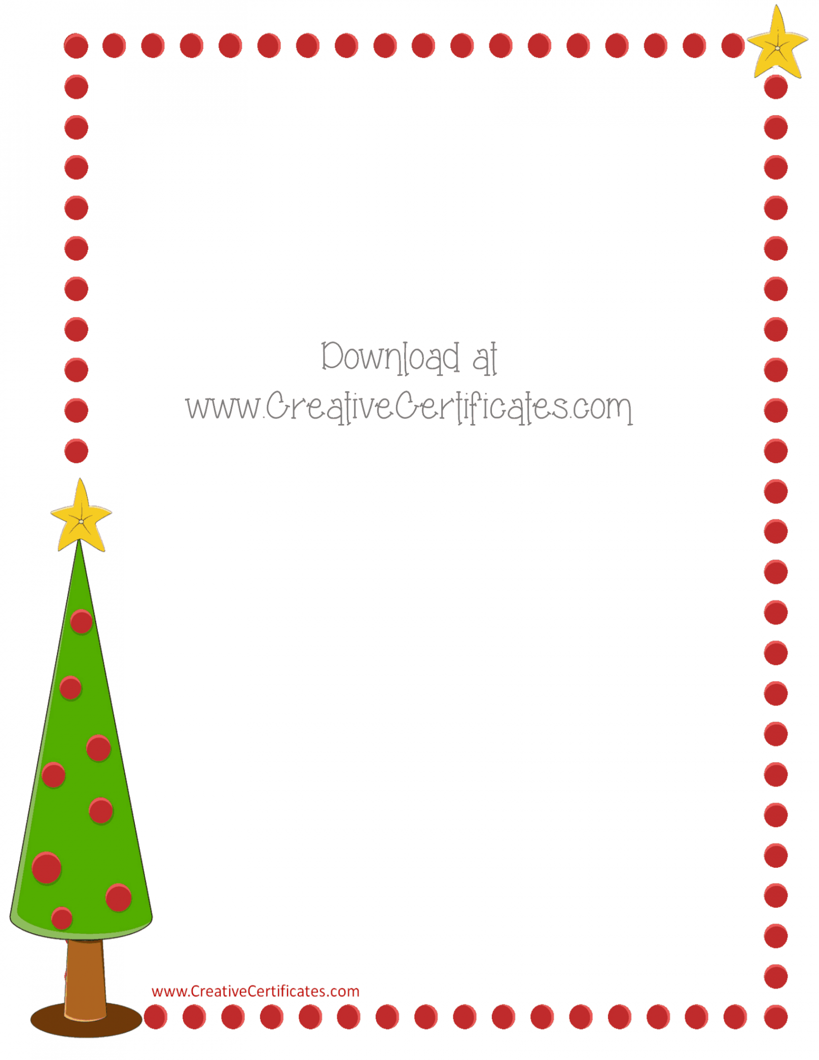 Free Christmas Border Templates - Customize Online then Download