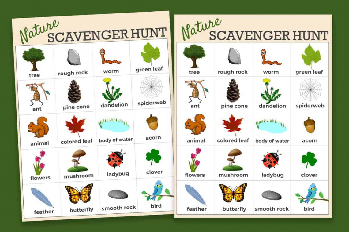 Free Nature Scavenger Hunt Printable  Mrs