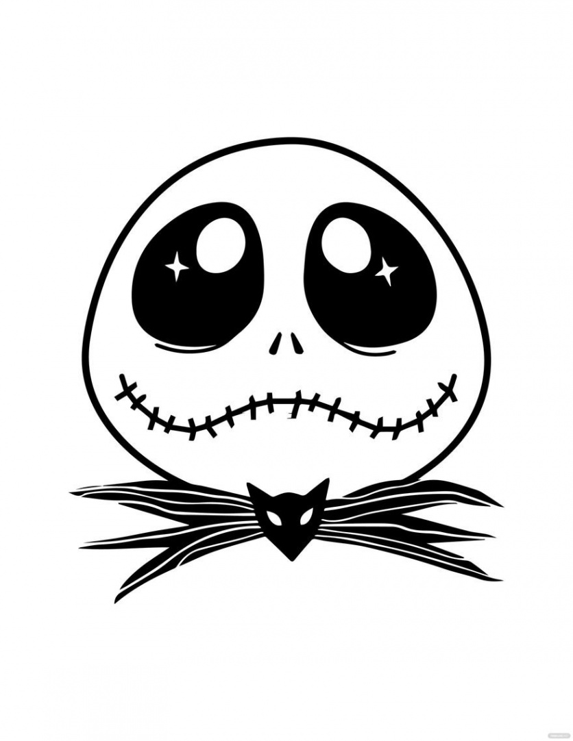 Free Nightmare Before Christmas Coloring Page - Download in PDF