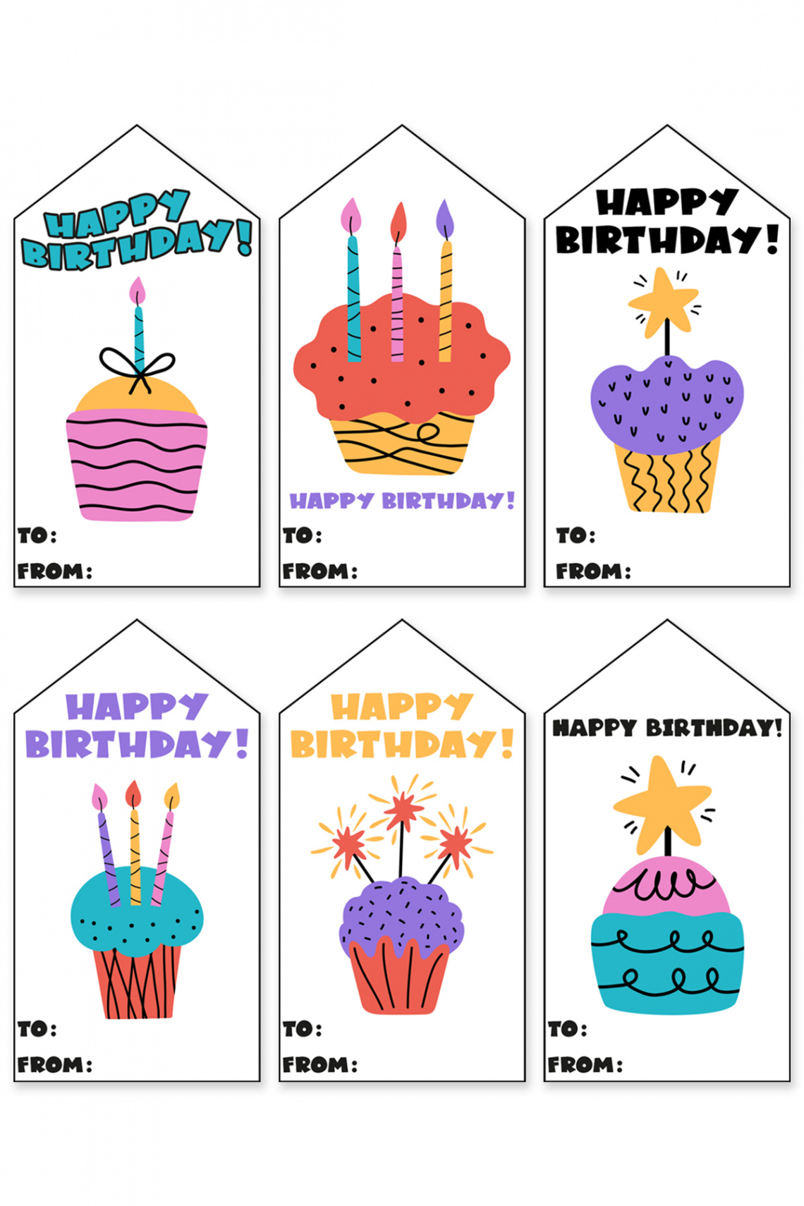 Free Printable Birthday Tags All in One Download