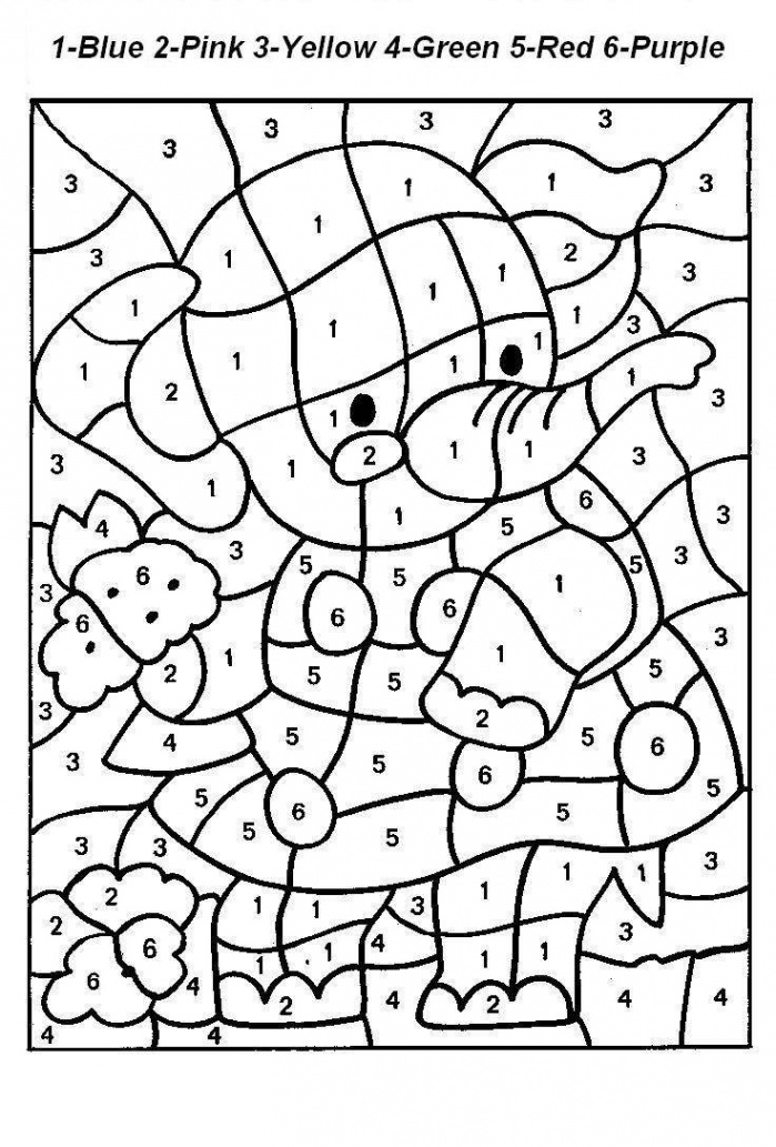 Free Printable Color by Number Coloring Pages - Best Coloring