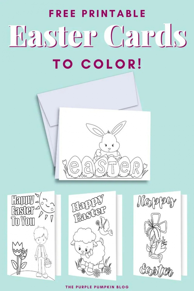 Free Printable Easter Cards to Color  Fun Easter Activities for Kids