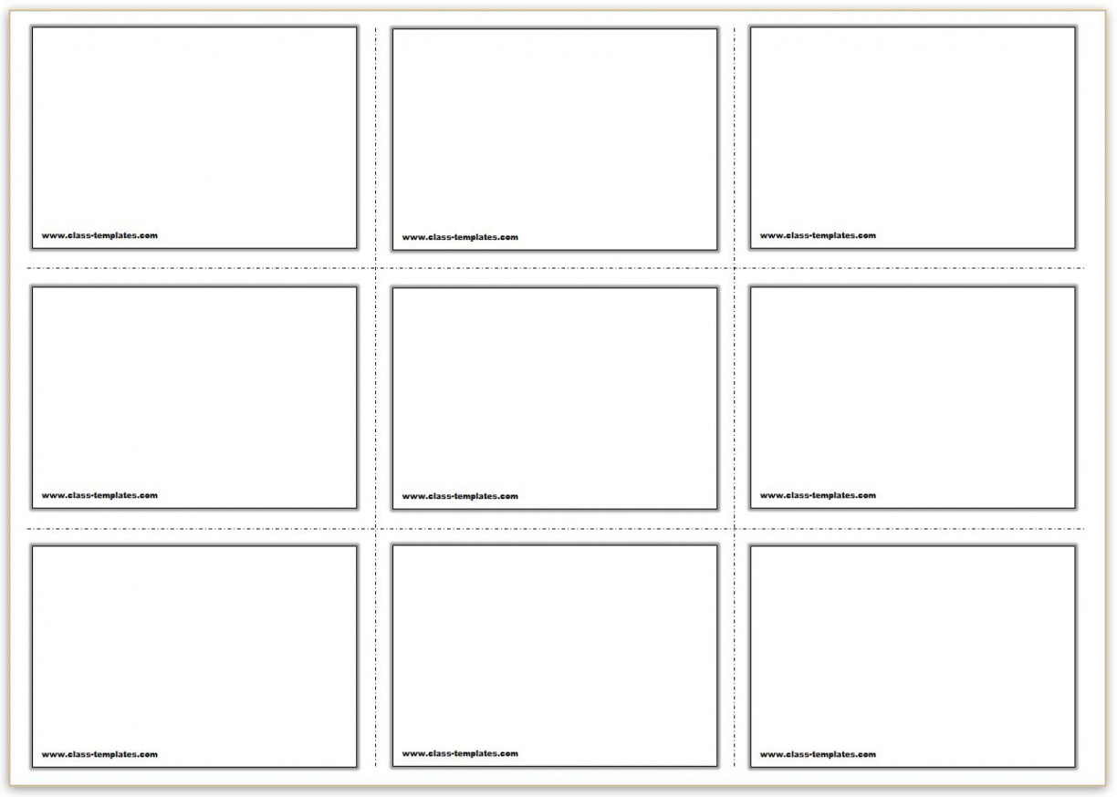 Free Printable Flash Cards Template