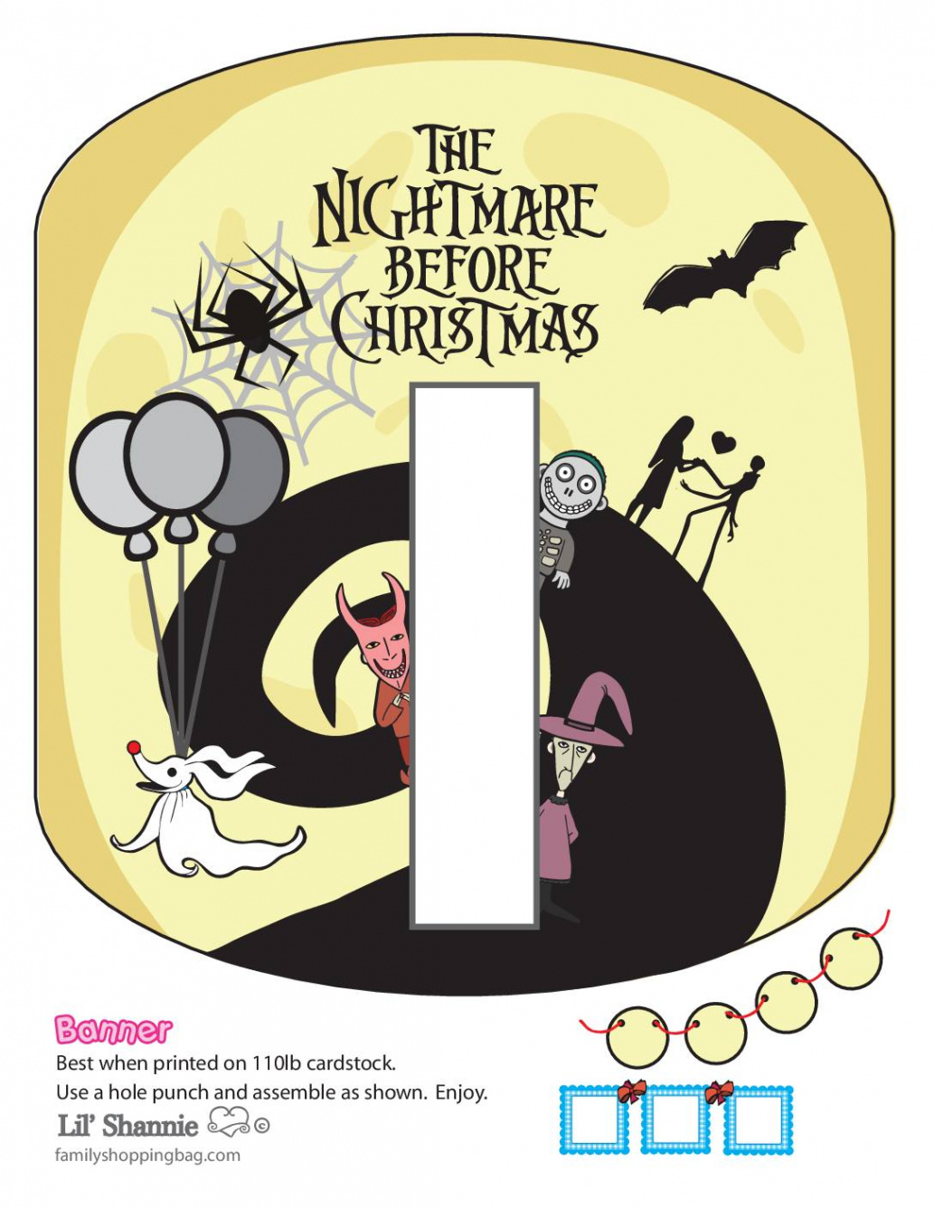 Free Printable Nightmare Before Christmas The Coloring Pages and