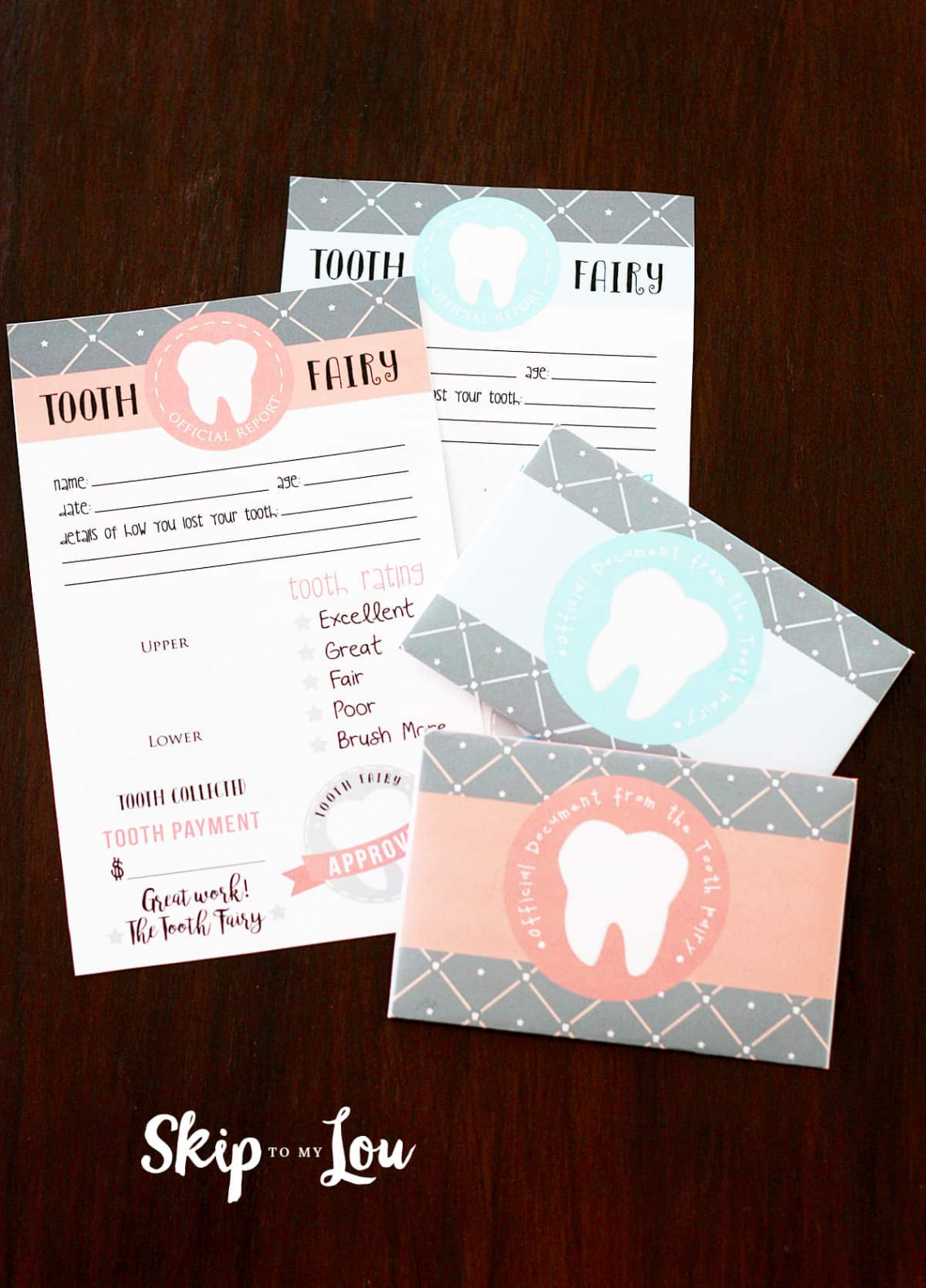 Free Printable Tooth Fairy Letter  Skip To My Lou