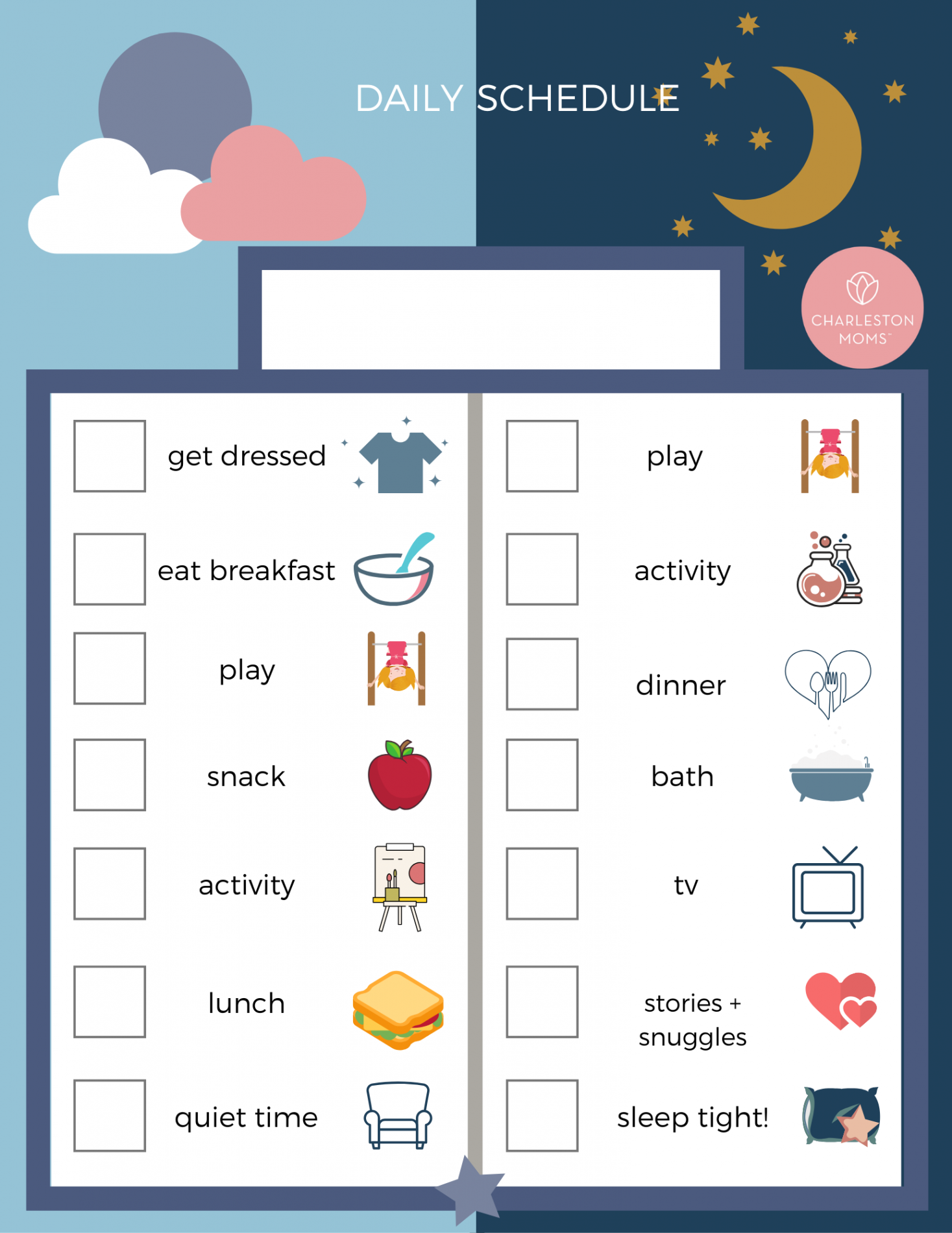 Free Routine + Activity Charts Customizable for Your Family