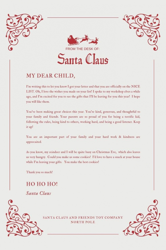 + Free Santa Letter Templates to Print & Use (right now!) - Your