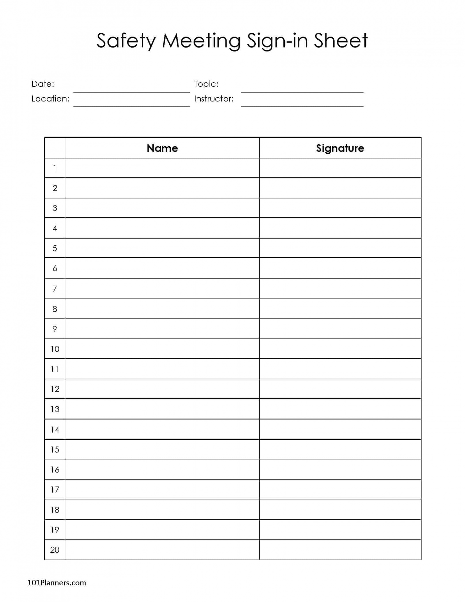 FREE Sign Up Sheet  Sign In Sheet  Instant Download