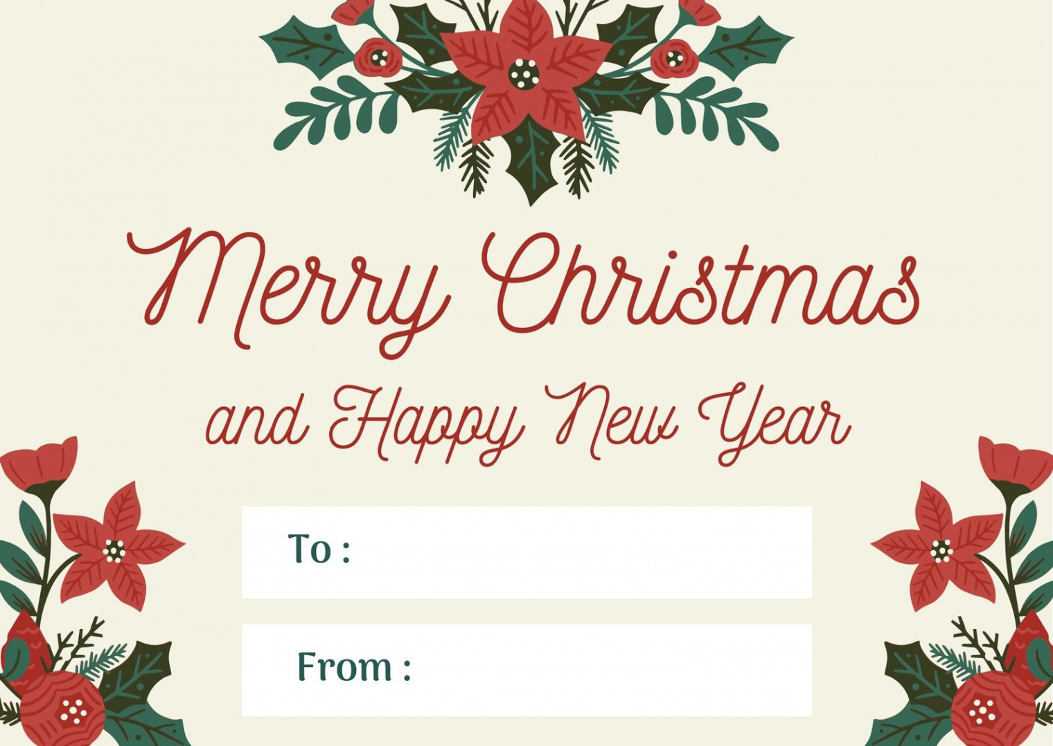 Free to edit and print vintage Christmas card templates  Canva