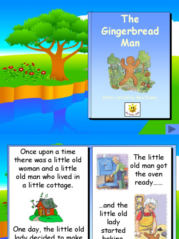 Gingerbread Man Story Book  PDF