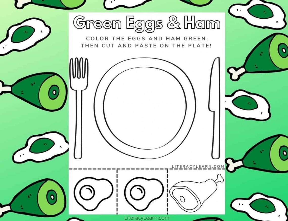 Green Eggs & Ham Printable Worksheet - Literacy Learn