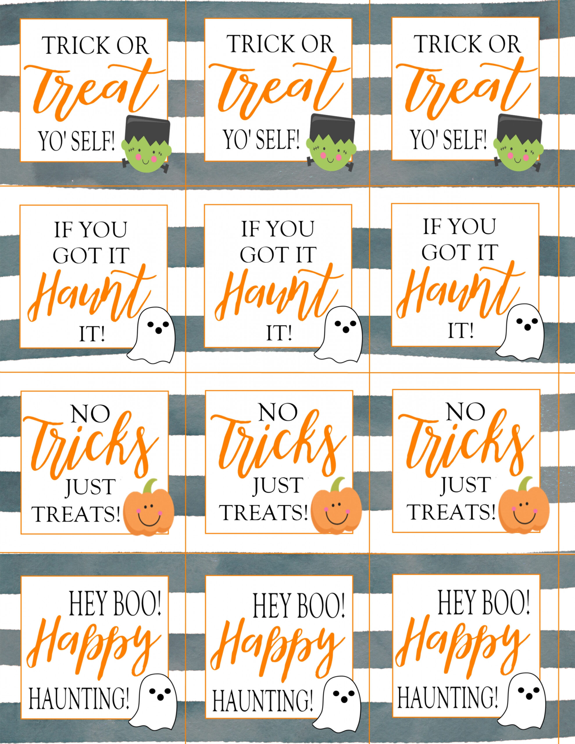 Halloween Treat Tags:  Designs - Crisp Collective