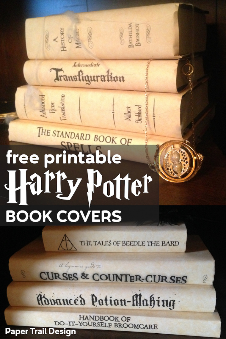 Harry Potter Book Covers Free Printables - Paper Trail Design