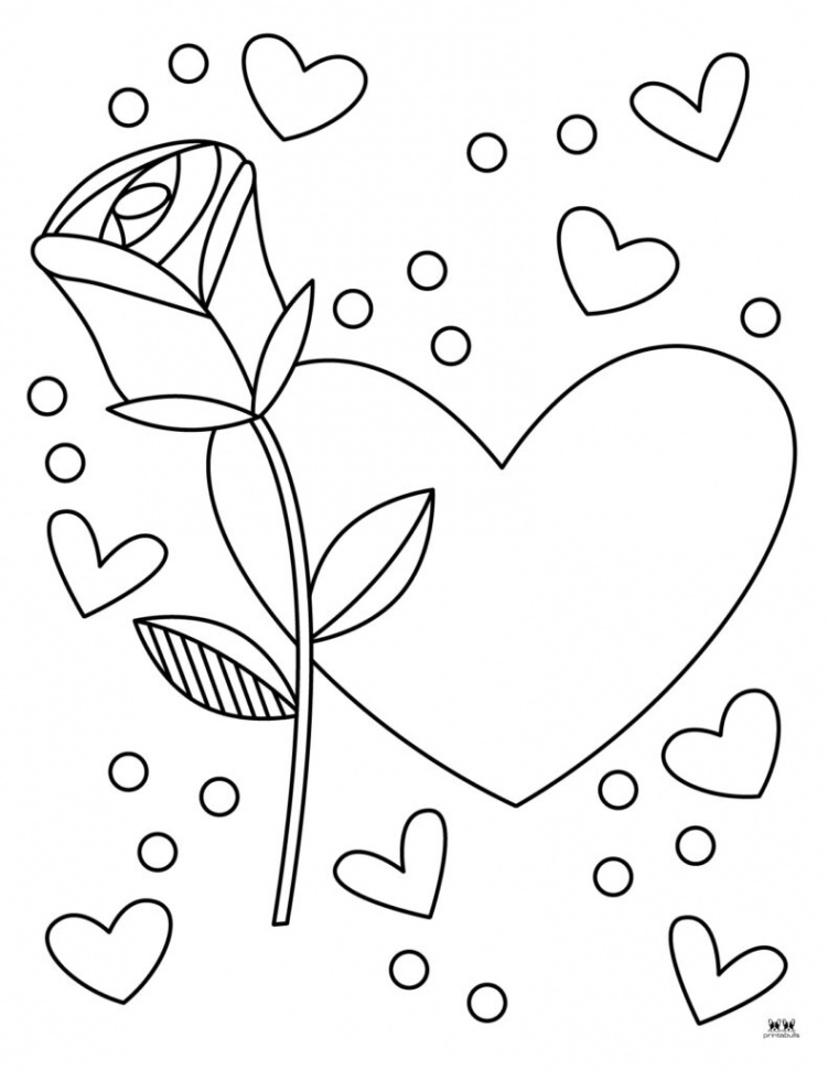 Heart Coloring Pages -  FREE Pages  Printabulls