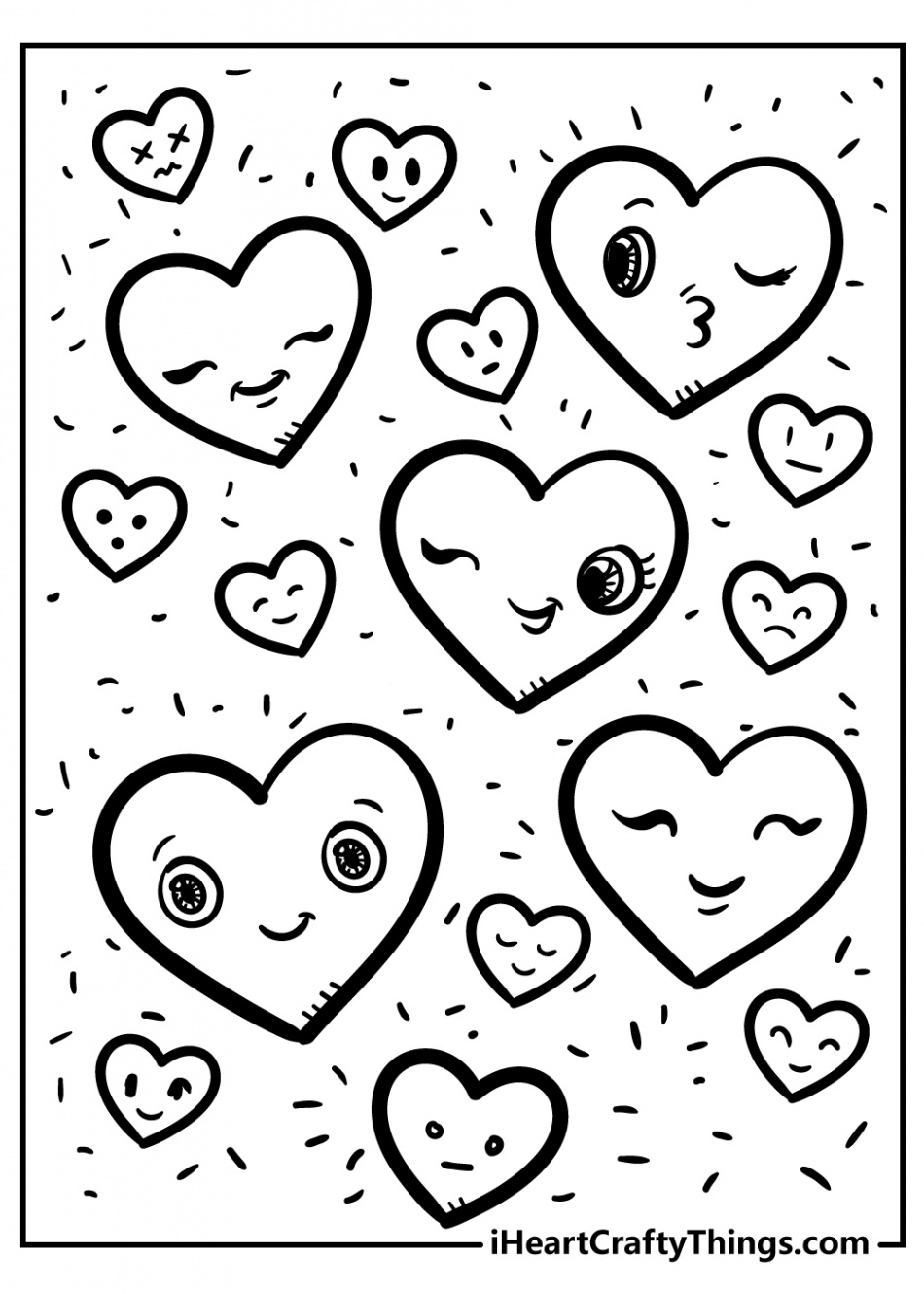 Heart Coloring Pages (% Free Printables)