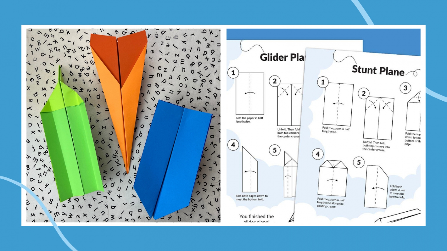 How To Make Paper Airplanes (Free Printable)