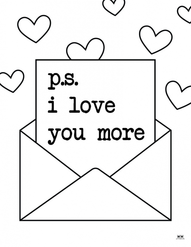 Love & I Love You Coloring Pages - FREE Printables  Printabulls