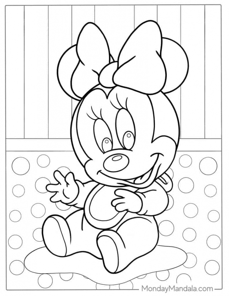 Minnie Mouse Coloring Pages (Free PDF Printables)