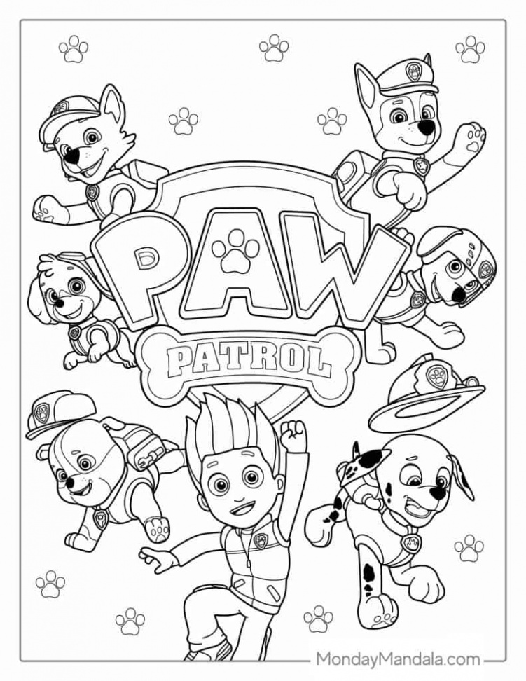 Paw Patrol Coloring Pages (Free PDF Printables)