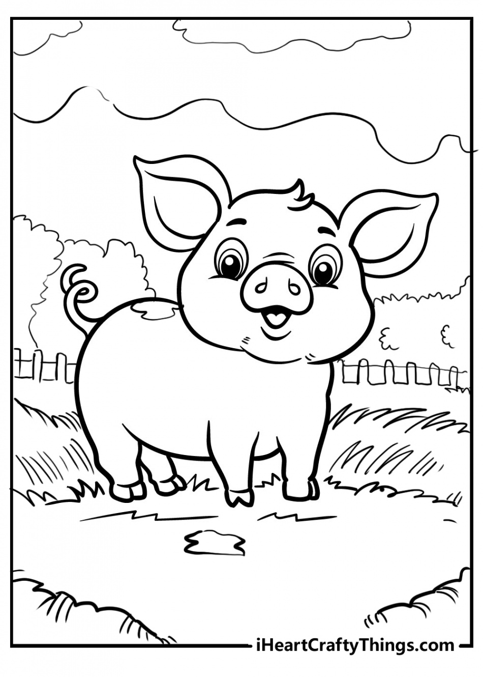 Pig Coloring Pages (% Free Printables)