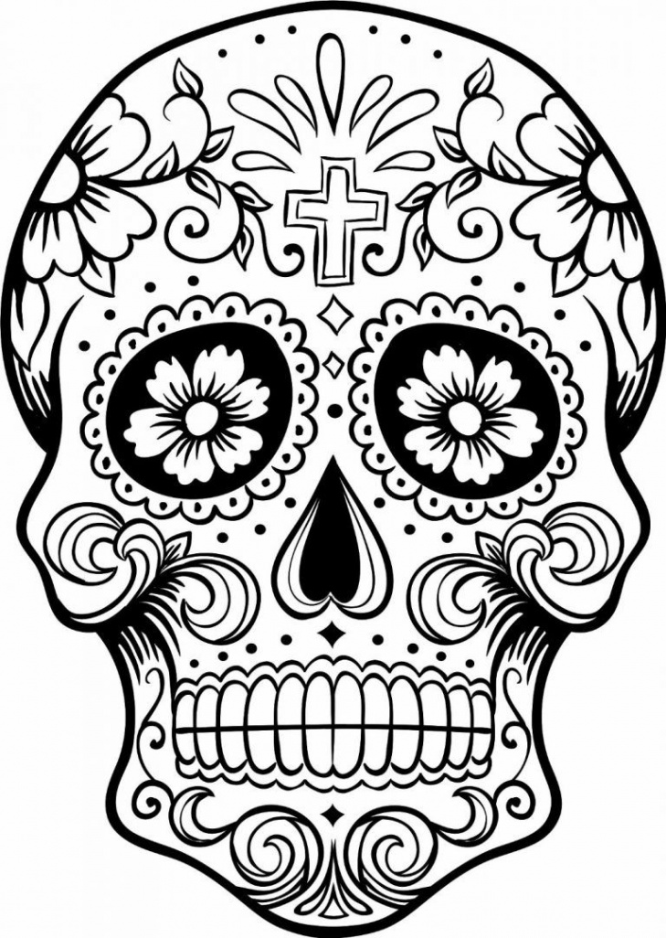 Pin on Skull coloring pages