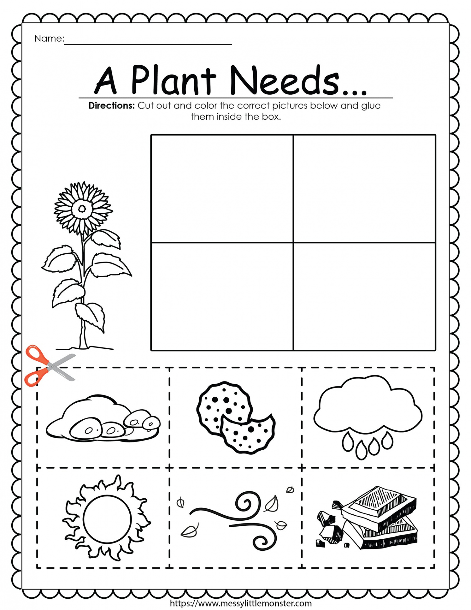 Plant Printable Activities – Messy Little Monster Shop