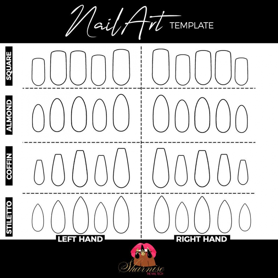 Practice Sheet — Sharnise The Nail Tech  Printable nail art