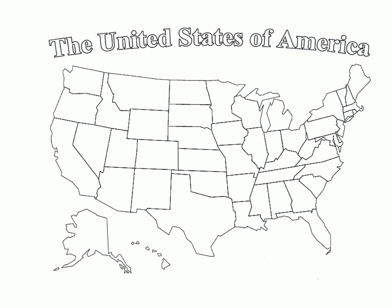 Printable Blank Us Map With State Outlines - ClipArt Best  Mapa