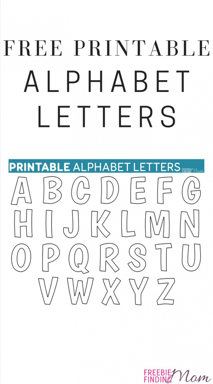 Printable Free Alphabet Templates  Free printable alphabet