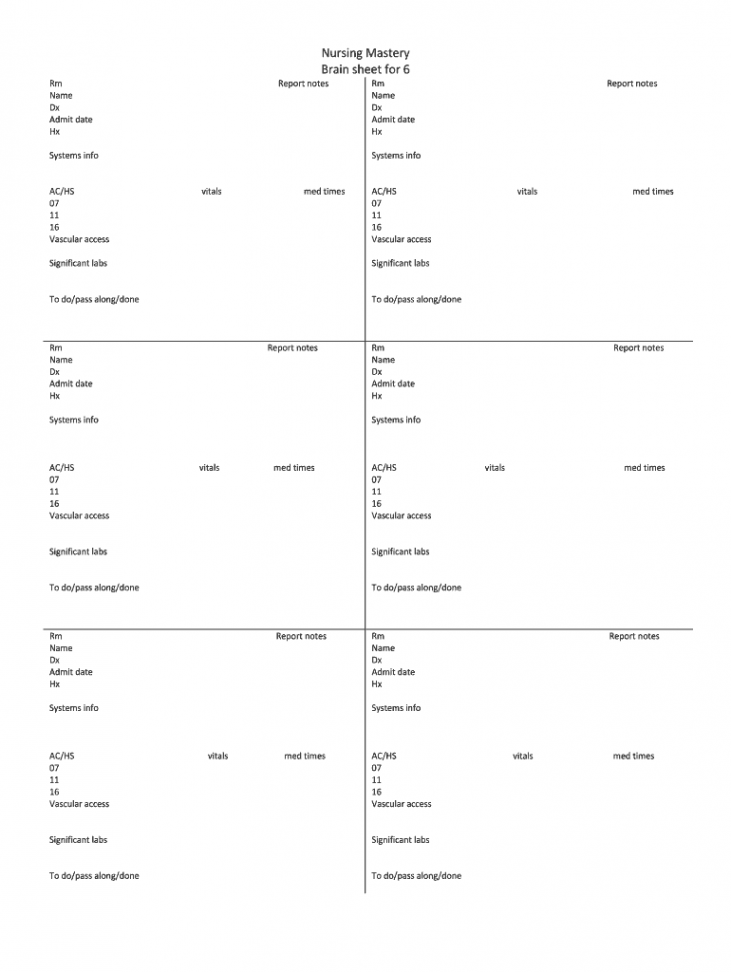 Printable nursing report sheet pdf: Fill out & sign online  DocHub