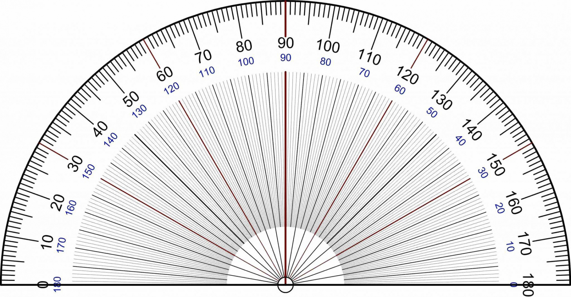 Printable Protractor Online Actual Size  Protractor, Wood working