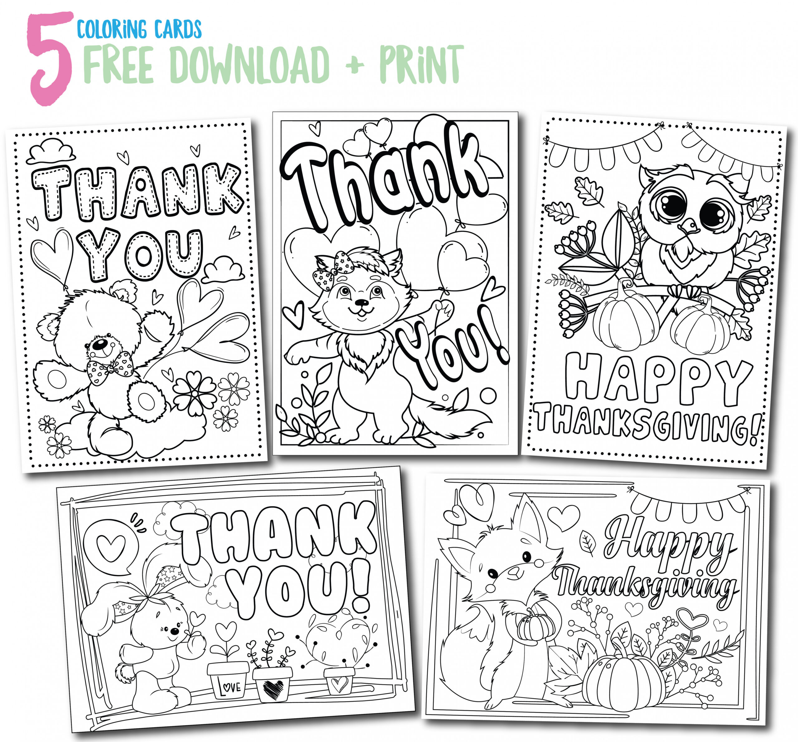 Printable Thank You Cards - Thank You, Me