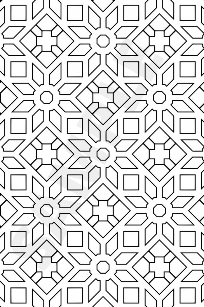 Relaxing Patterns Coloring Book for Adults Geometric Pattern