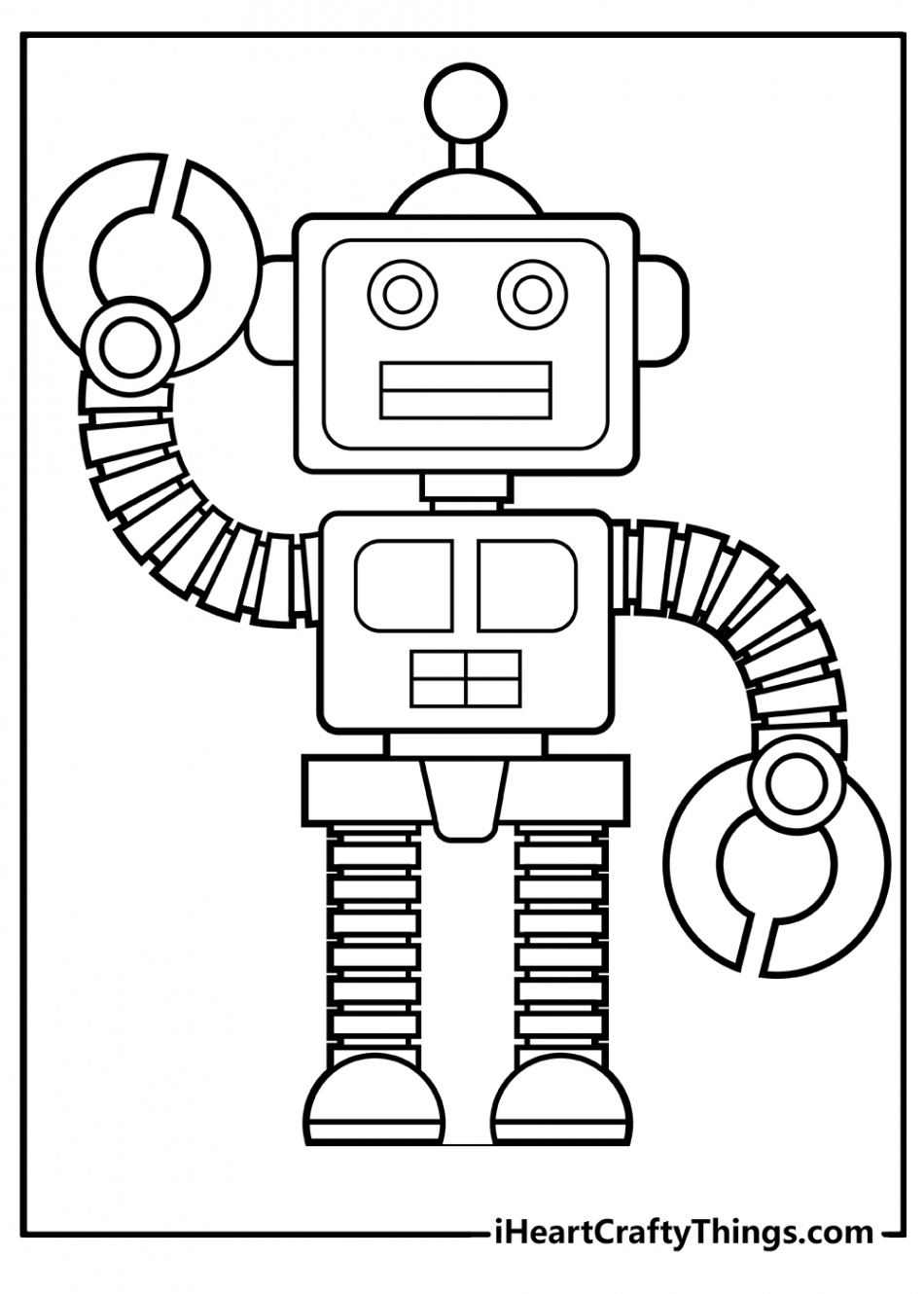 Robot Coloring Pages (% Free Printables)