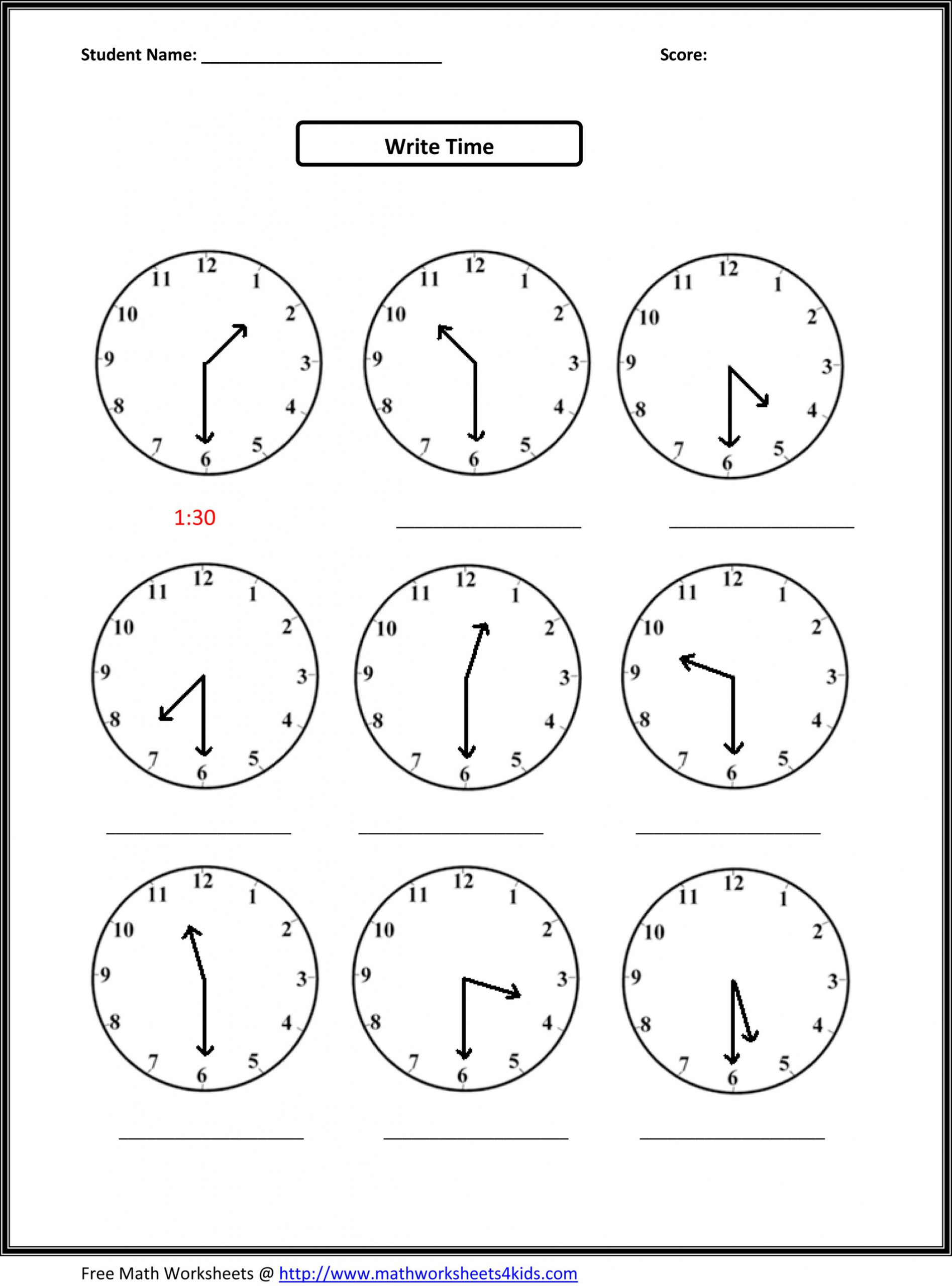 Second Grade Math Worksheets  nd grade math worksheets, nd