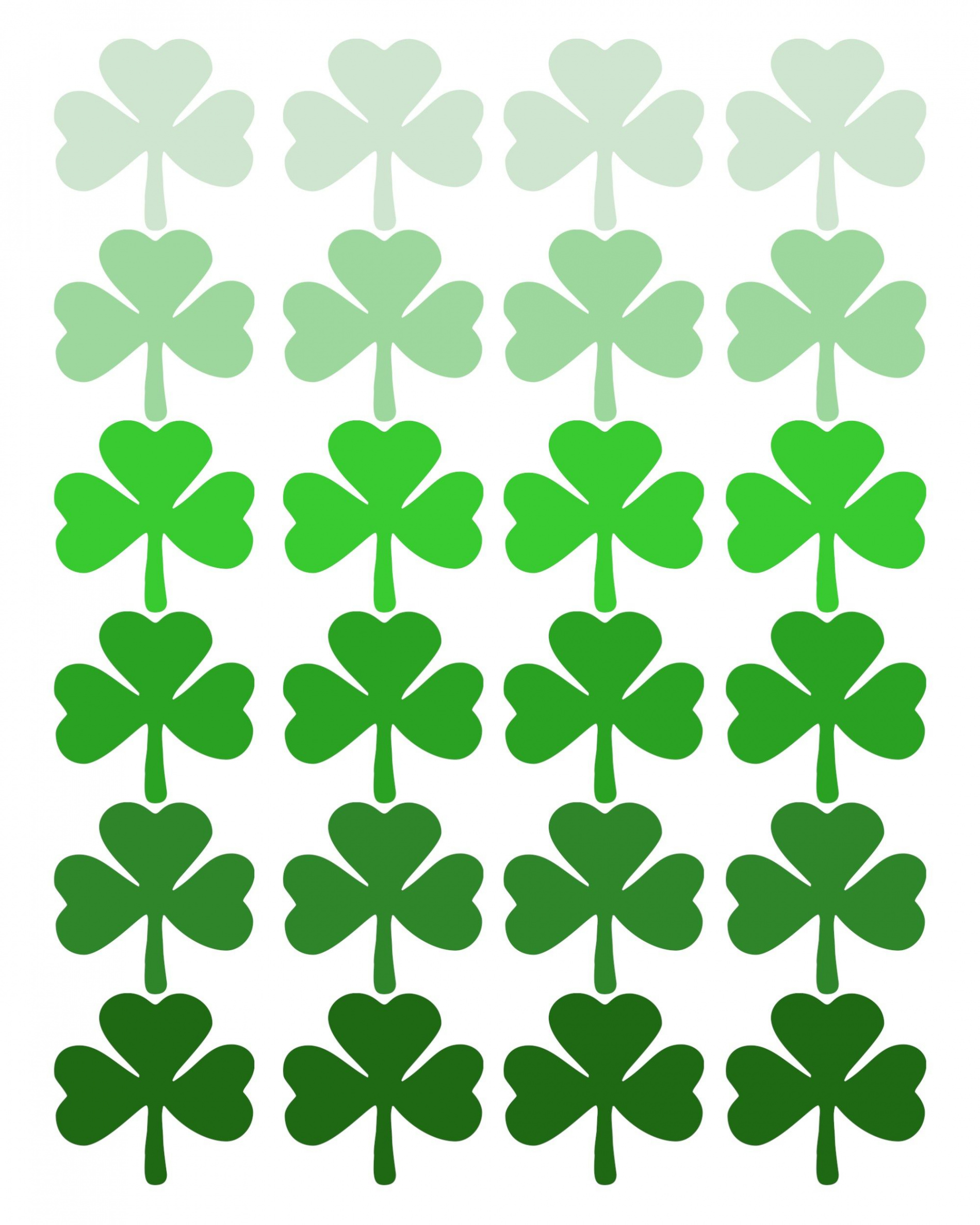 Shamrock Pattern Printable St