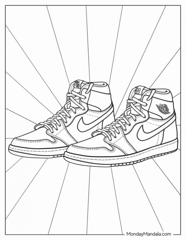 Shoe Coloring Pages (Free PDF Printables)