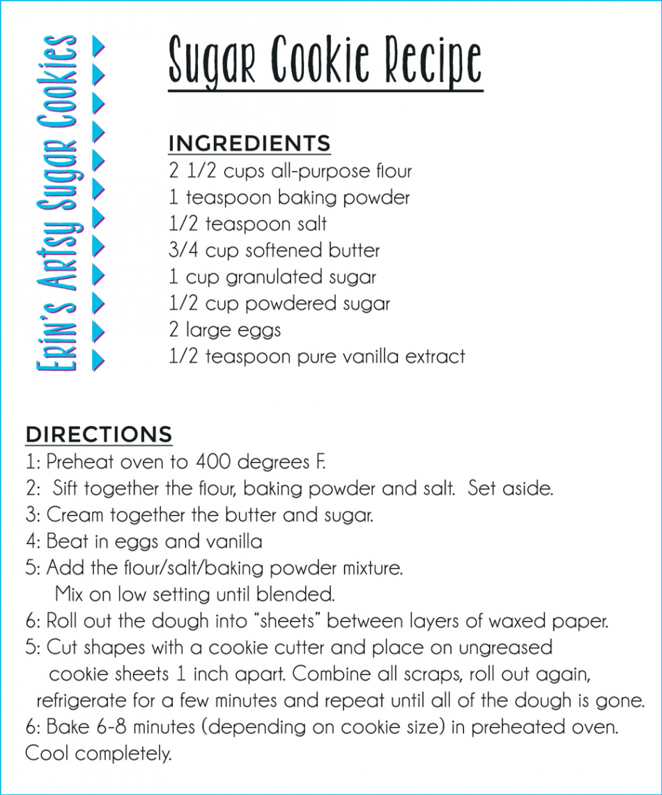 Sugar Cookie Recipe  Erin