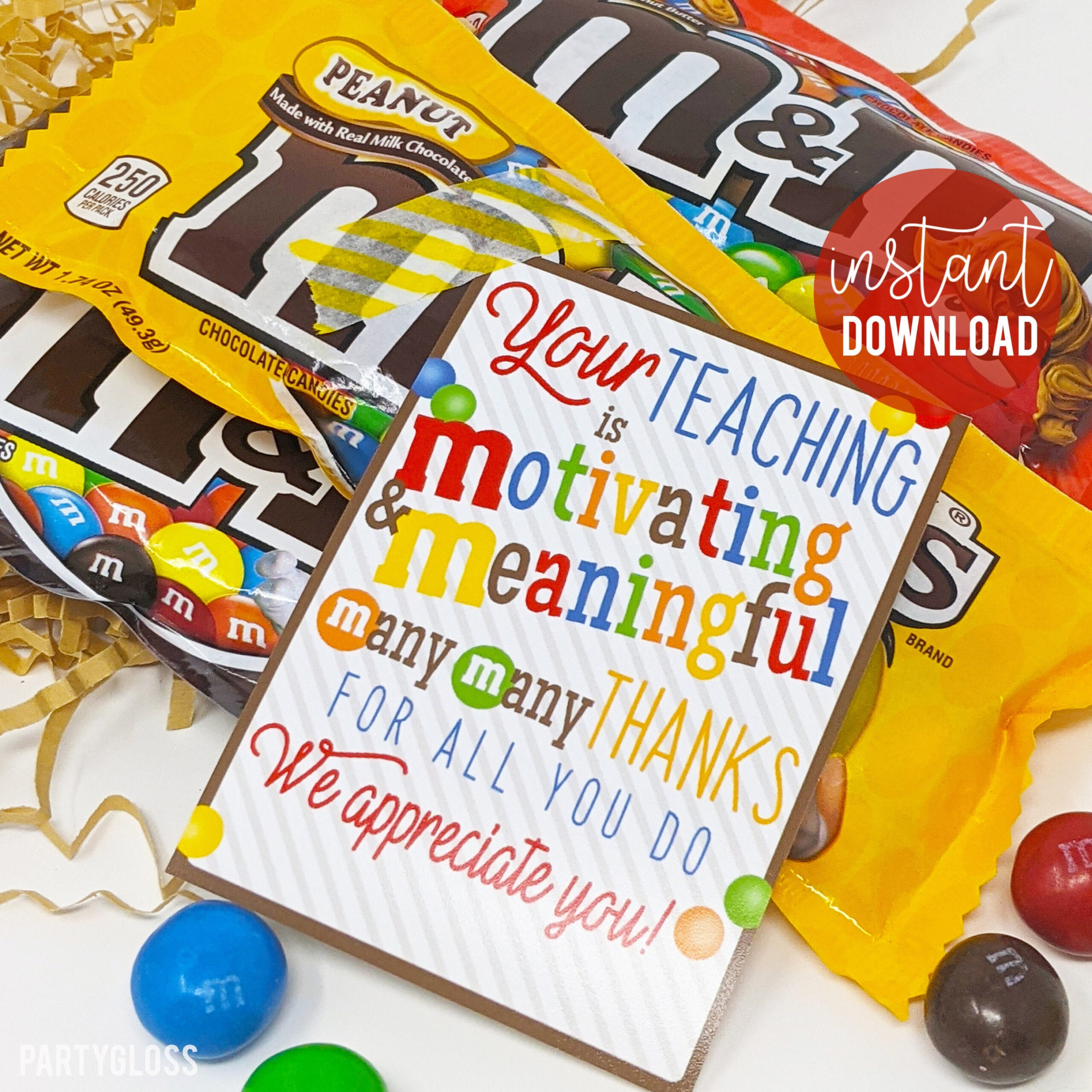 Teacher Appreciation Printable Candy Gift Tags Teachers Week - Etsy