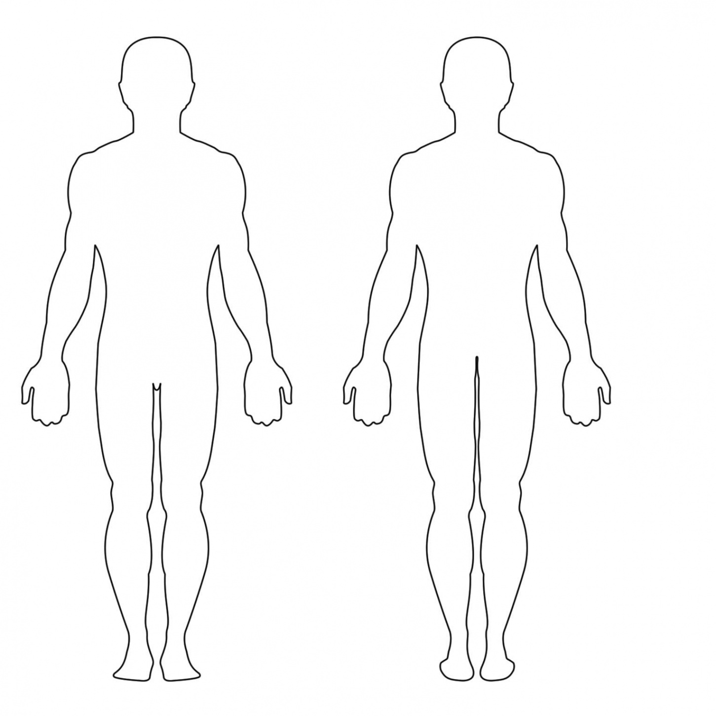 The extraordinary Free Human Body Outline Printable, Download Free