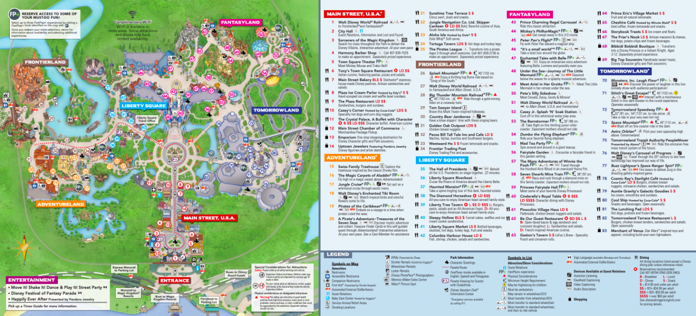 The Official Magic Kingdom Map + Tips For Your Visit - Disney Trippers