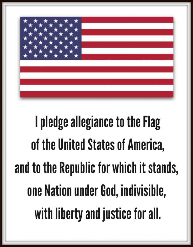 The Pledge of Allegiance to the American Flag (Printable PDF) Full