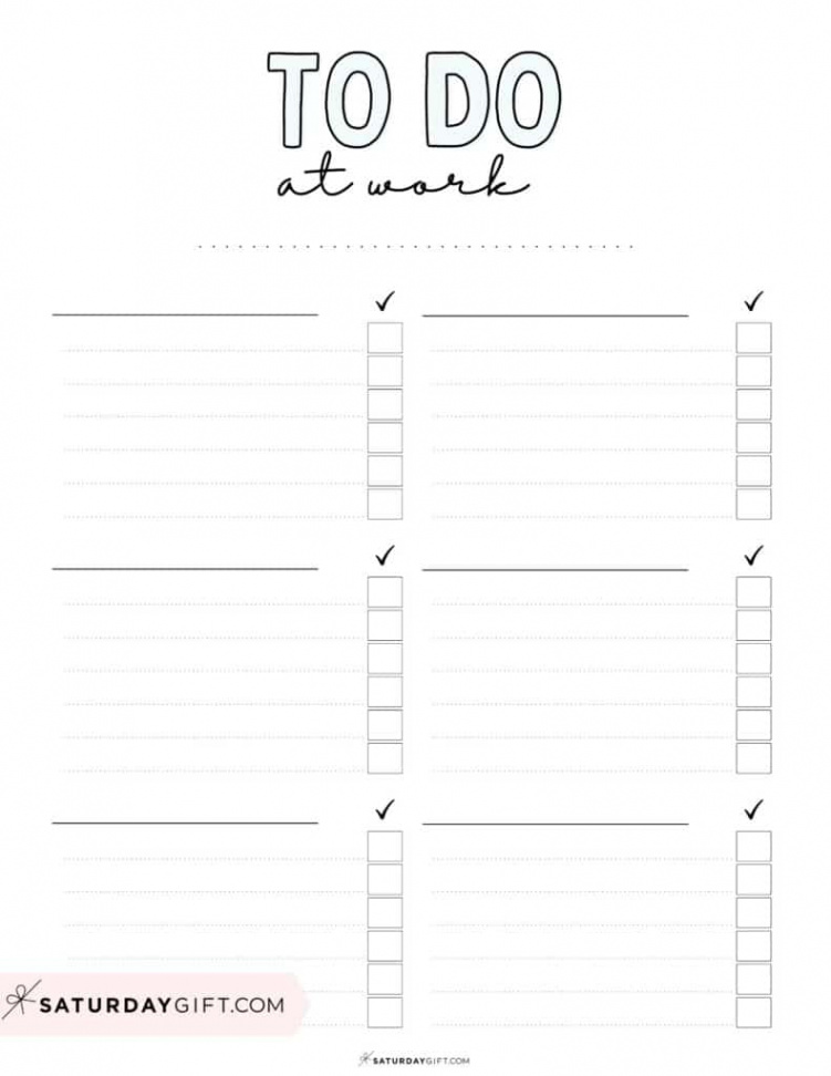 To-Do List Template -  Cute & Free Printable To-Do Lists