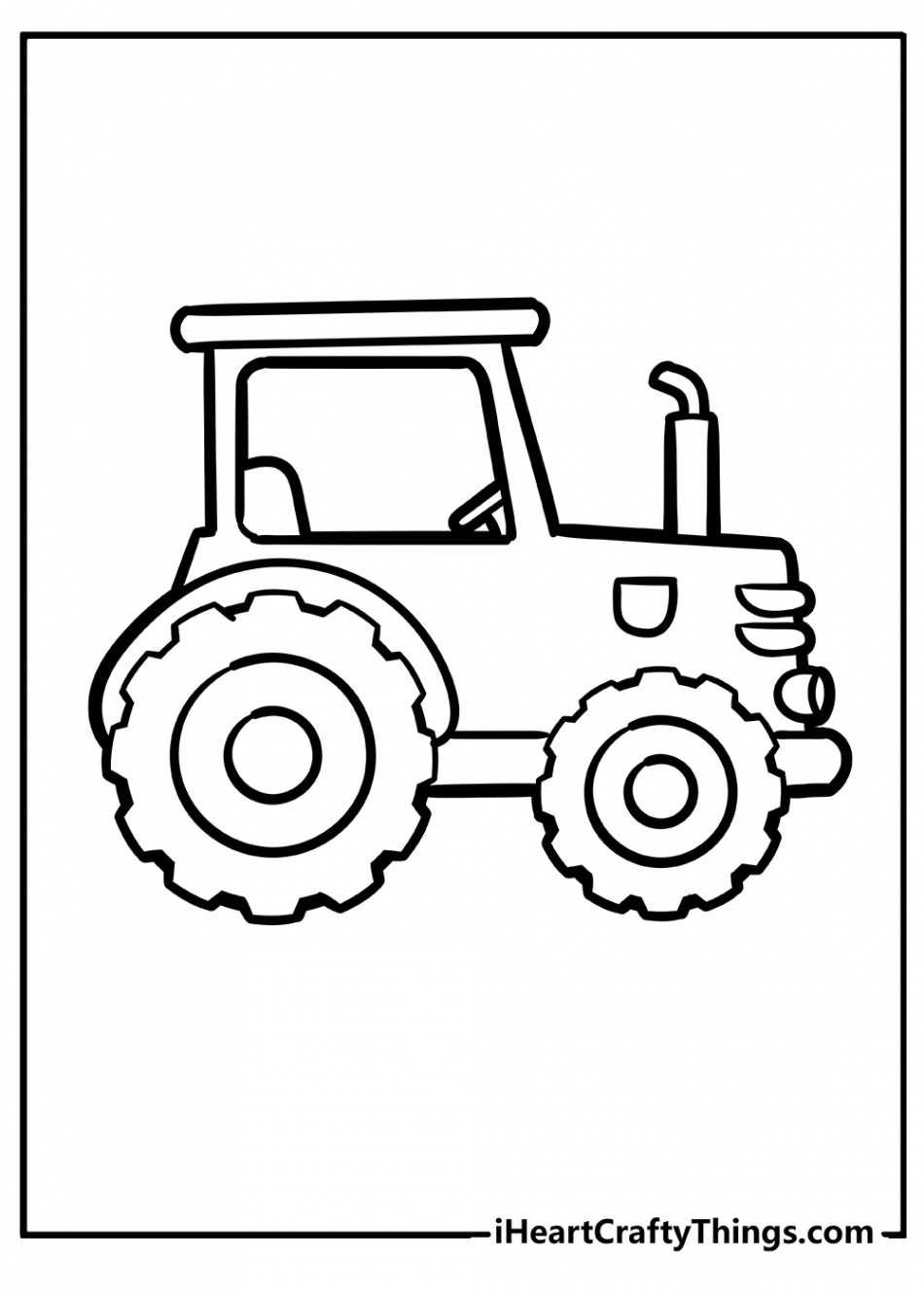 Tractor Coloring Pages (% Free Printables)